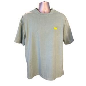 OnlyNY Sage Green Speed Logo Cotton Crew Neck Short Sleeve T-Shirt Size XL